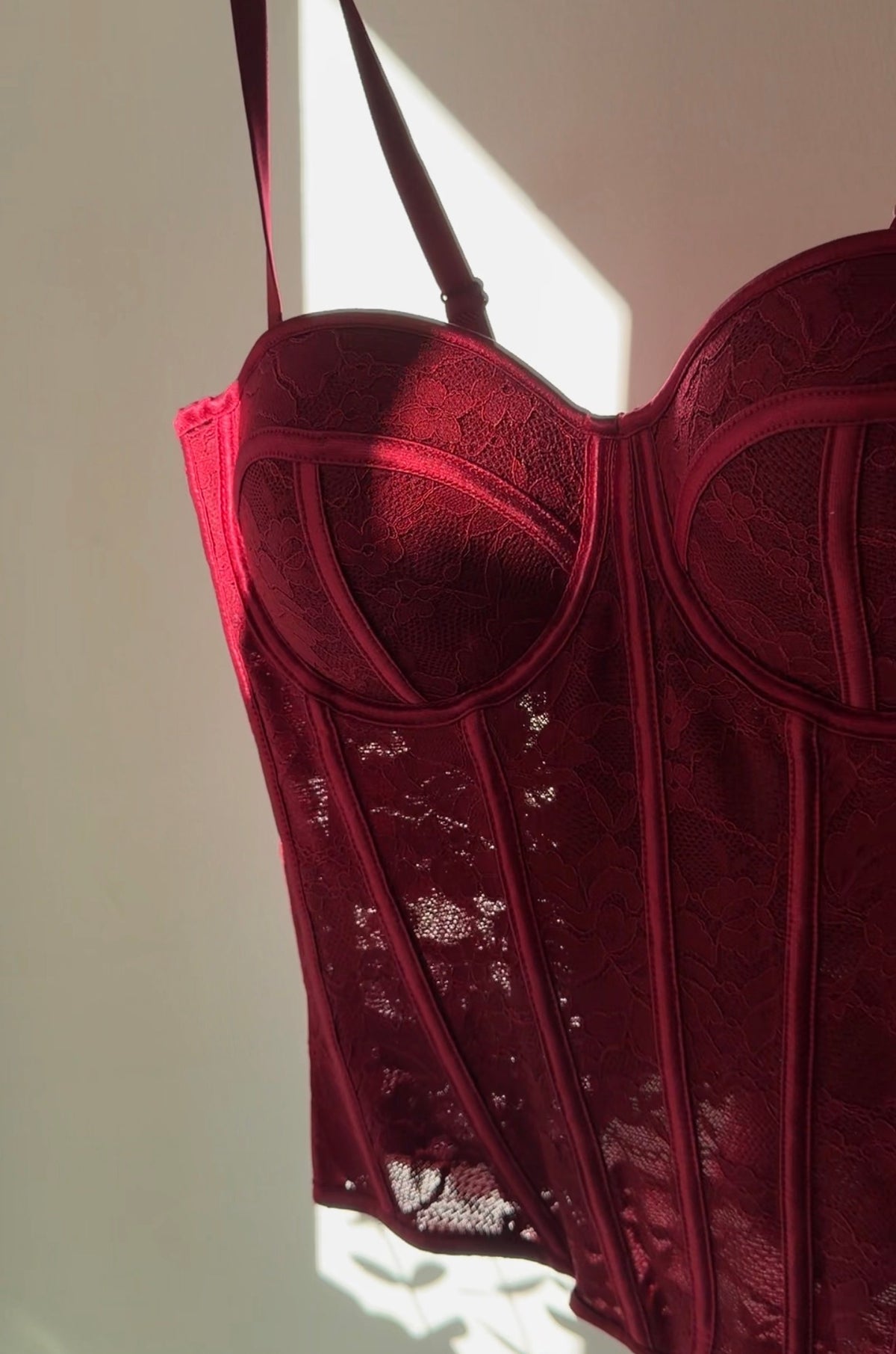CORSET ENCAJE FLORAL