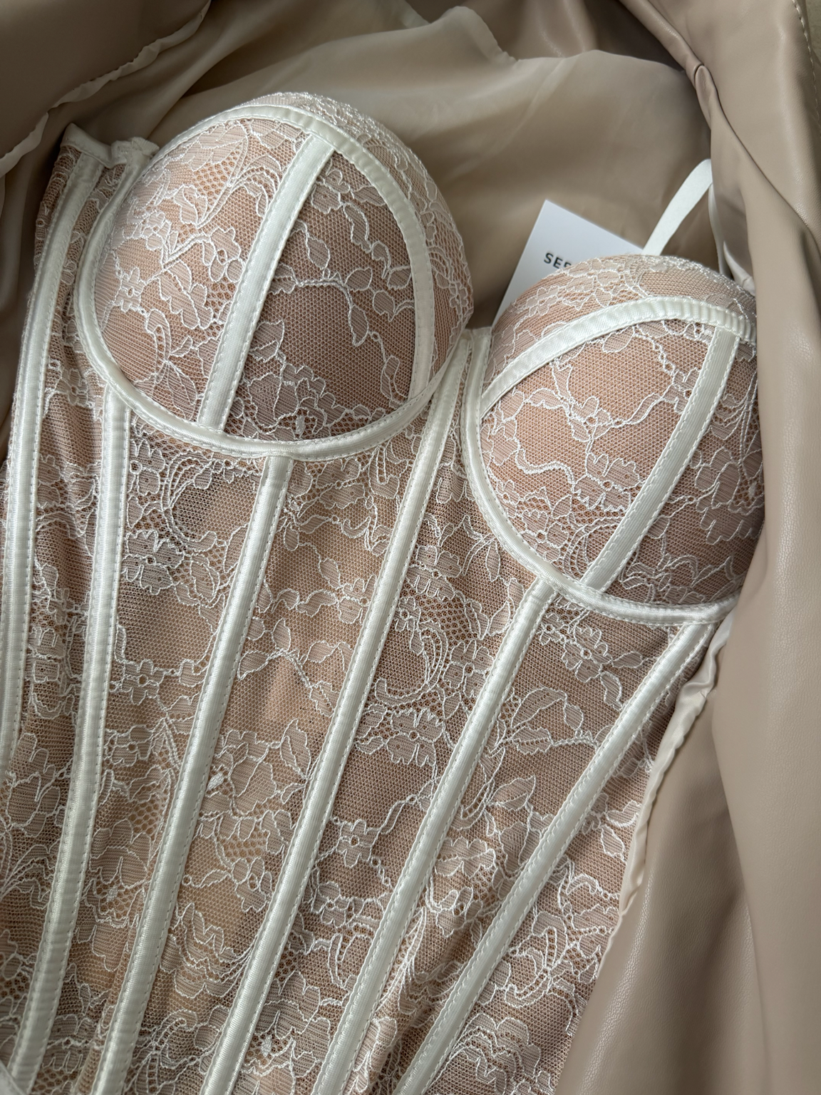 CORSET ENCAJE FLORAL