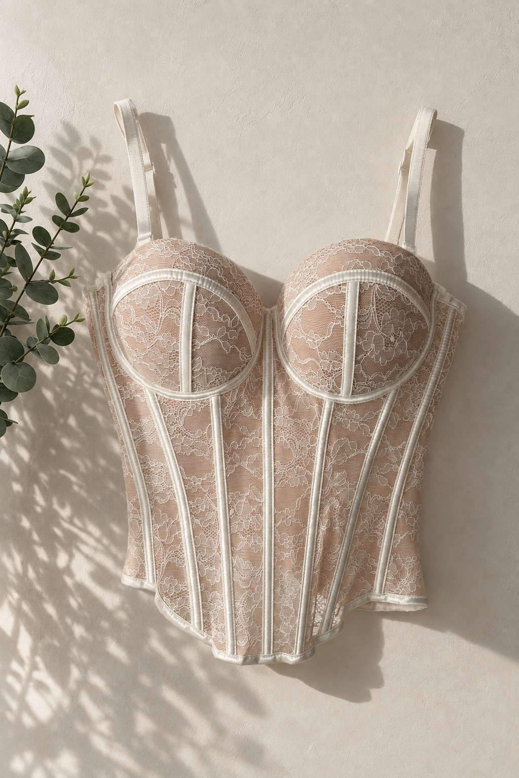 CORSET ENCAJE FLORAL