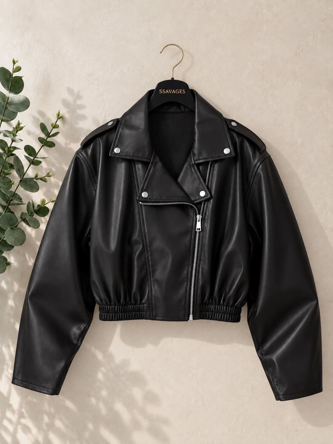 BOMBER CORTA EFECTO PIEL
