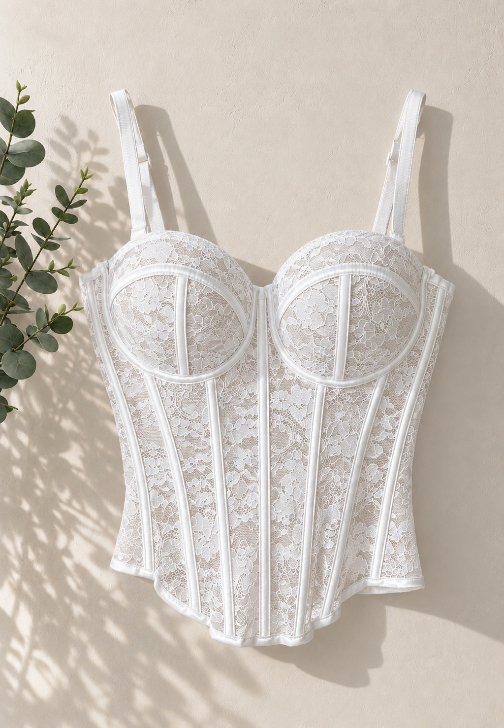 CORSET ENCAJE FLORAL
