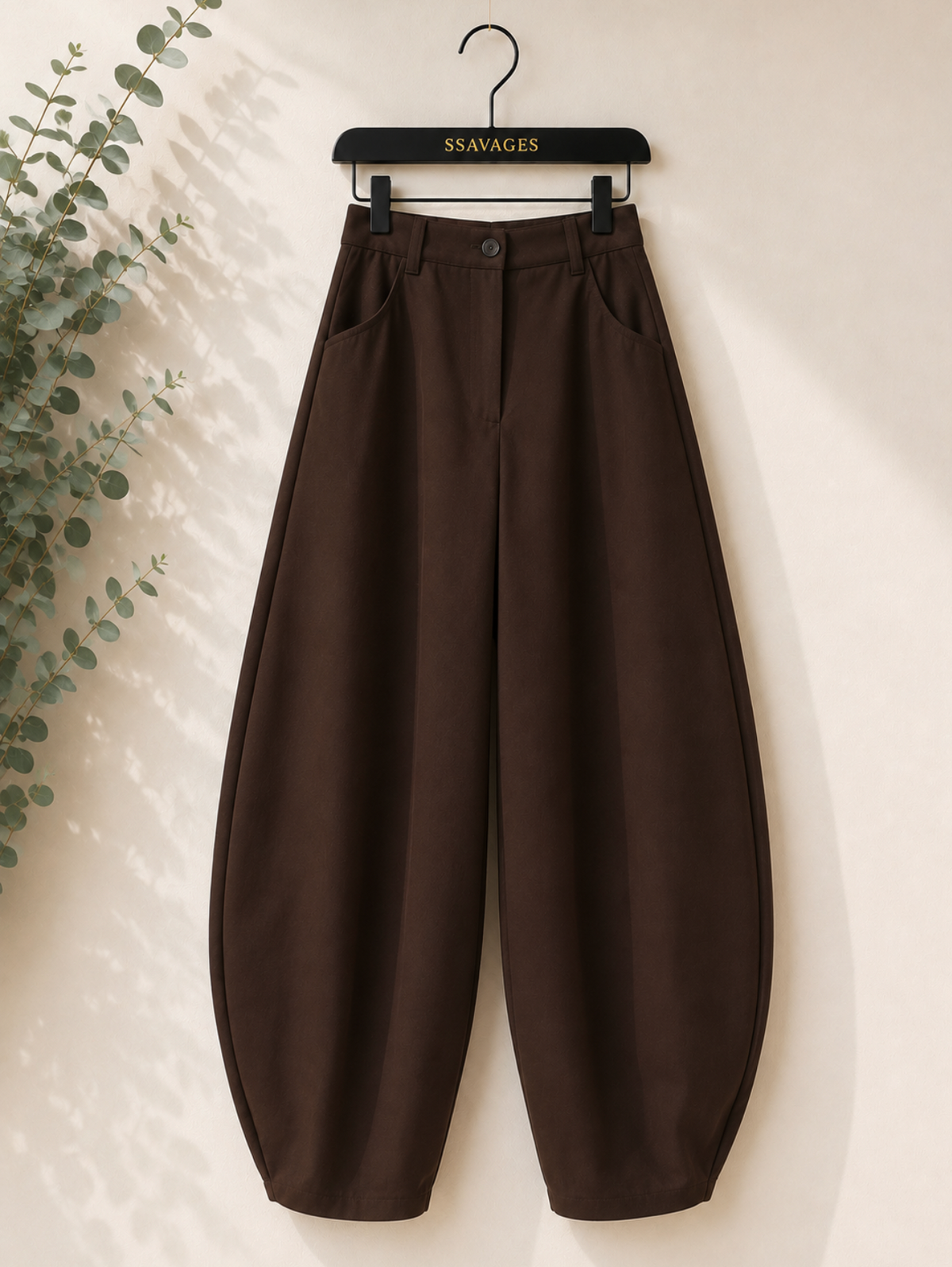 PANTALÓN BALLOON MARRÓN